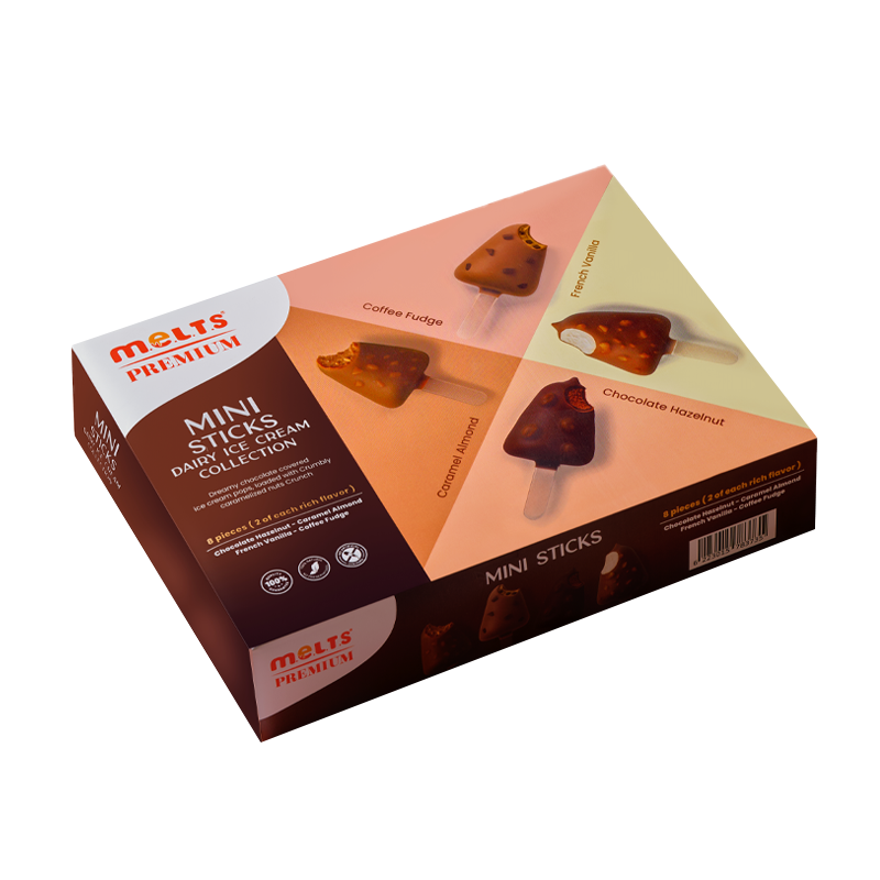 M.e.l.t.s Mini Sticks Ice Cream 8 Piece